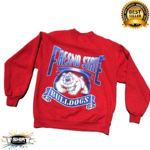 Vintage NCAA Fresno State Bulldogs Shirt, California State University Shirt, Col